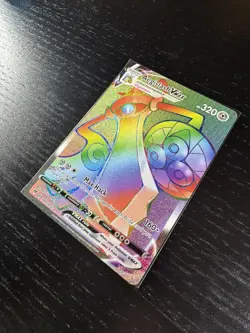 Aegislash VMAX 190/185 Rainbow Secret Rare Vivid Voltage Pokemon TCG N - Image 4
