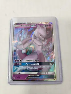 Mewtwo GX 31/68 Ultra Rare Hidden Fates Pokemon TCG Near Mint - Image 1