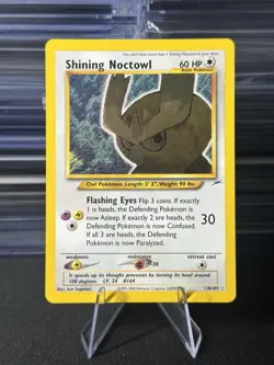 2002 Pokemon- Shining Noctowl 110/105 Neo Destiny Holo - Image 1