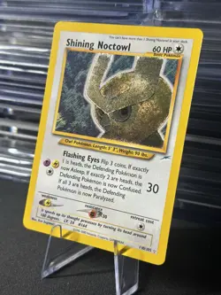 2002 Pokemon- Shining Noctowl 110/105 Neo Destiny Holo - Image 3
