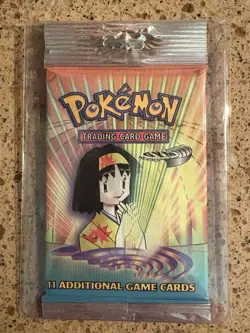 Pokemon Gym Heroes Booster Pack Sealed, Erika Art Vintage - Image 1