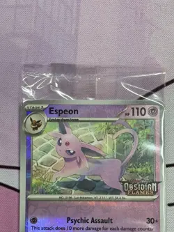 Pokemon Sealed Espeon 86/197 Obsidian Flames (Best Buy) Stamp Promo - Image 5