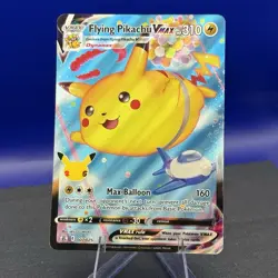 Pokemon Celebrations Flying Pikachu VMAX 25th Anniversary Pack Fresh 007 - Image 1