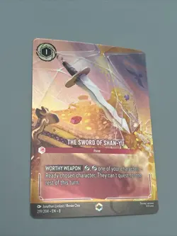 Disney Lorcana TCG the Sword of Shan-Yu Enchanted Card 219/204 Reign of Jafar - Image 2