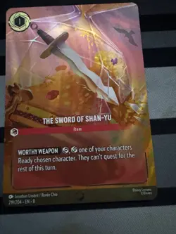 Disney Lorcana Enchanted - The Sword Of Shan-Yu - 219/204 - Image 1