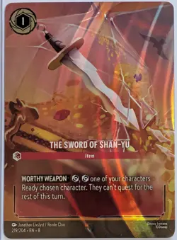 Disney Lorcana - Enchanted - The Sword Of Shan-Yu - 219/204 EN 8 Unplayed - Image 3
