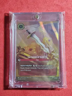 Disney Lorcana The Sword Of Shan-Yu ENCHANTED 219/204 Reign Of Jafar - Image 1