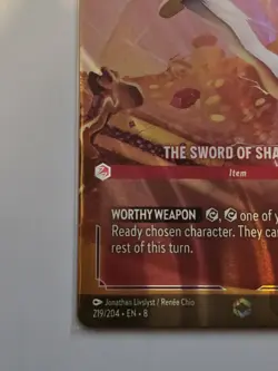 Disney Lorcana The Sword Of Shan-Yu ENCHANTED 219/204 Reign Of Jafar - Image 2