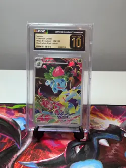 2025 POKEMON CGC PRISTINE 10 IVYSAUR 134/132 MEGA EVOLUTION ILLUSTRATION RARE - Image 1