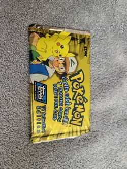 Vintage Pokemon Gotta Catch 'em All! Topps TV Animation Edition Sealed Pack - Image 1
