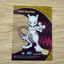 Pokemon Card Mewtwo #150 PC5 Topps TV Animation Edition EX rare 🔥 - Image 2