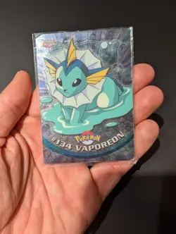 Pokemon Topps Chrome Vaporeon Holo TV Animation Edition Series 3 #134 HP - Image 1