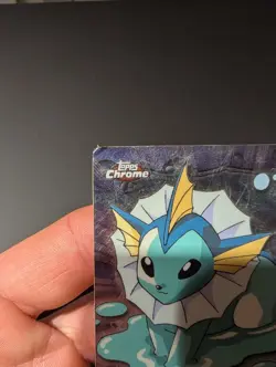 Pokemon Topps Chrome Vaporeon Holo TV Animation Edition Series 3 #134 HP - Image 3