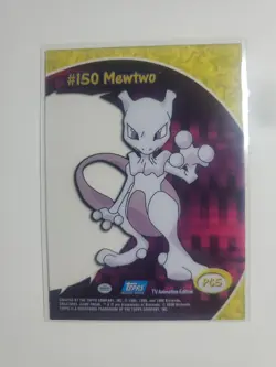 Pokemon Card Mewtwo #150 PC5 Topps TV Animation Edition EX - Image 2