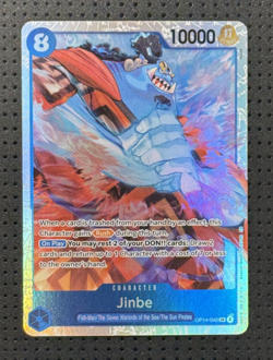 One Piece #OP14-049 Jinbe Super Rare SR The Azure Sea's Seven Foil - Image 1