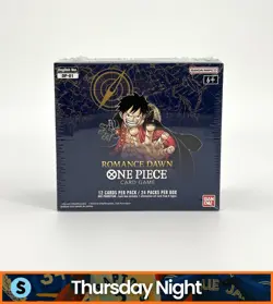 ONE PIECE ROMANCE DAWN OP-01 24 PACK SEALED PRE-ERRATA 1ST ED BOX BLUE BOTTOM - Image 1