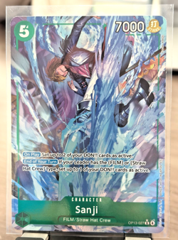 Sanji (Alt Art) OP13-027 R Carrying on His Will - ONE PIECE Card Game ENGLISH - Image 1