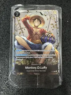 Monkey.D.Luffy P-075 One Piece Promotion Cards Foil Sealed Pack - Image 1