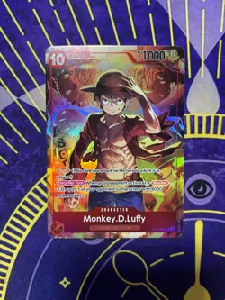 Monkey D Luffy Treasure Booster Set Promo ST10-006 SR Foil One Piece TCG - Image 1