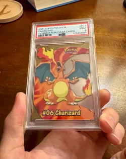 Charizard PSA 9 MINT 2000 Topps Pokemon TV Animation Clear Cards #PC3 - new cert - Image 1