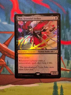 Mai, Scornful Striker - Prerelease Foil Stamped Promo - Avatar TLA MTG - Image 1