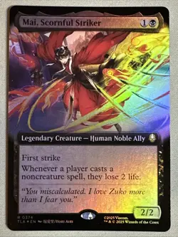 MTG / Mai, Scornful Striker / TLA / #374 / FOIL (Extended Art) / Rare / NM - Image 1