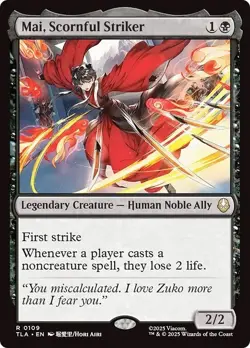 FOIL MAI, SCORNFUL STRIKER x1 mtg NM The Last Airbender 1 Rare - Image 1