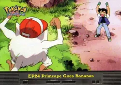 Pokemon EP24 Primeape Goes Bananas Card TV Animation Edition - Image 1