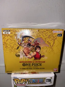 One Piece TCG: Kingdoms Of Intrigue Booster Box OP-04 (Factory Sealed) ENGLISH - Image 1