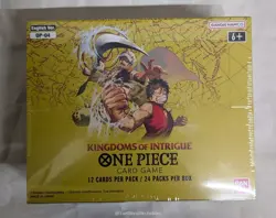 One Piece TCG Kingdoms Of Intrigue OP-04 Sealed English Booster Box - Image 1