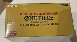 One Piece TCG OP04 Kingdoms of Intrigue Booster Box New FACTORY SEALED English 810059781993 - Image 2