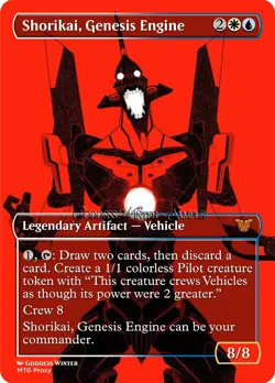 Evangelion MTG - Shorikai, Genesis Engine - Fanart Style - EDH / Playtest - Image 1