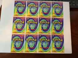 1999 Topps Pokemon The First Movie Evolution Set E1-E12 BLACK Logo Near Mint - Image 2