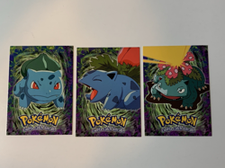 1999 Topps Pokemon The First Movie Evolution Set E1-E12 BLACK Logo Near Mint - Image 3