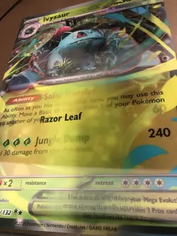 Pokemon TCG Mega Evolution Lenticular Ivysaur and Mega Venusaur - Image 1