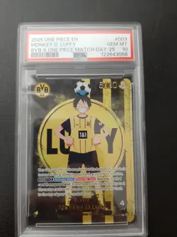 Monkey D. Luffy BVB x One Piece PSA 10 MATCHDAY'25 Dortmund Promo 2025 ST13-003 - Image 1