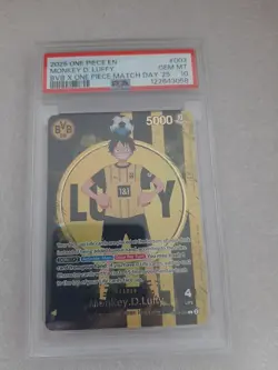 Monkey D. Luffy BVB x One Piece PSA 10 MATCHDAY'25 Dortmund Promo 2025 ST13-003 - Image 1