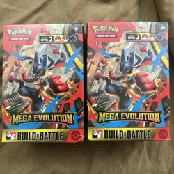 2x POKEMON TCG MEGA EVOLUTION BUILD AND BATTLE BOX FACTORY SEALED [FREE SHIPPING - Image 1