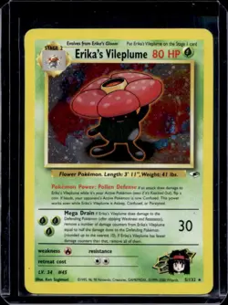 2000 Pokemon Gym Heroes Erika's Vileplume Holo #5/132 - Image 1