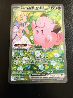 Pokemon TCG Lillie's Clefairy EX Journey Together 184/159 Single Card - Image 1