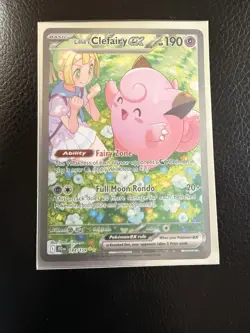 Pokemon TCG Lillie's Clefairy EX Journey Together 184/159 Single Card - Image 3