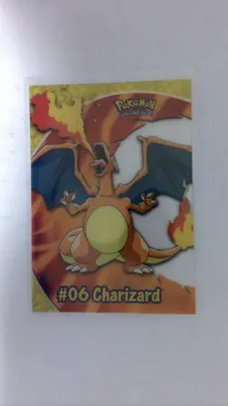 2000 Pokemon Topps TV Animation Clear Card Charizard #26 - Image 1