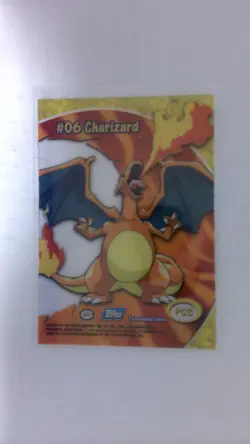 2000 Pokemon Topps TV Animation Clear Card Charizard #26 - Image 2