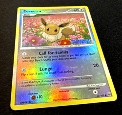 Pokemon Card - Eevee - Stamped - Reverse Holo 62/100 Platinum BK Promo Card - Image 1