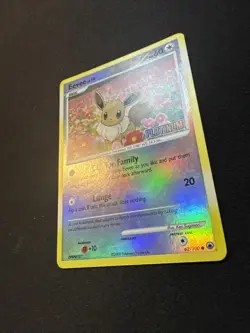 Pokemon Card - Eevee - Stamped - Reverse Holo 62/100 Platinum BK Promo Card - Image 2