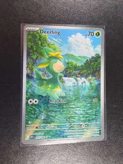 Pokemon TCG Deerling White Flare #091/086 English Illustration Rare Card 2025 NM - Image 1