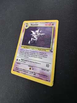 Pokemon Haunter Fossil error oil spill 6/62 Holo Rare 50 HP Card 1999 English - Image 3