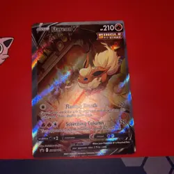Flareon v SWSH179 Sword & Shield Promo Holo Card Near Mint Condition - Image 1