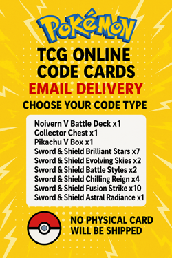 Pokemon TCG Online Code Cards - Email Delivery - Choose Your Code Type - Image 1