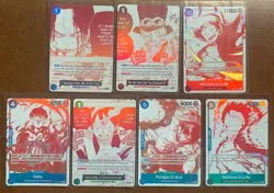 One Piece OP13 - 3rd Anniversary Treasure Campaign Promo Card Set (7 Cards) - Image 1